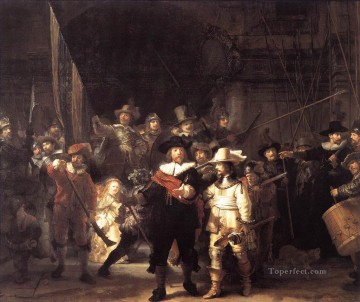 Rembrandt van Rijn Painting - La compañía de Frans Banning Cocq y Willem van Ruytenburch conocida como TheNight Watch Rembrandt